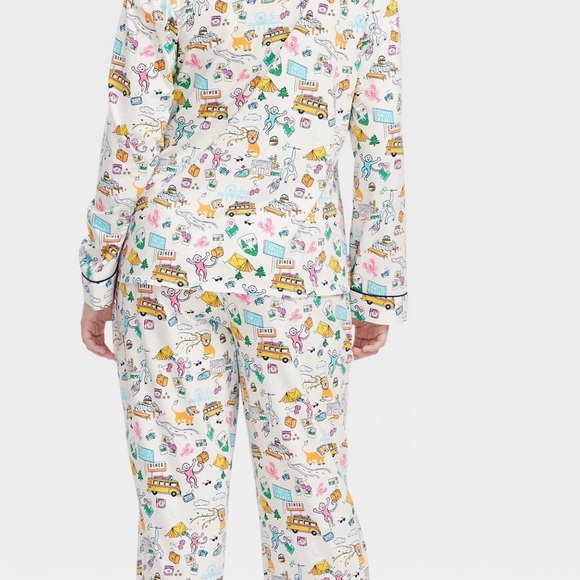 Roller Rabbit Multicolor Print Pajamas - Picture 2 of 3